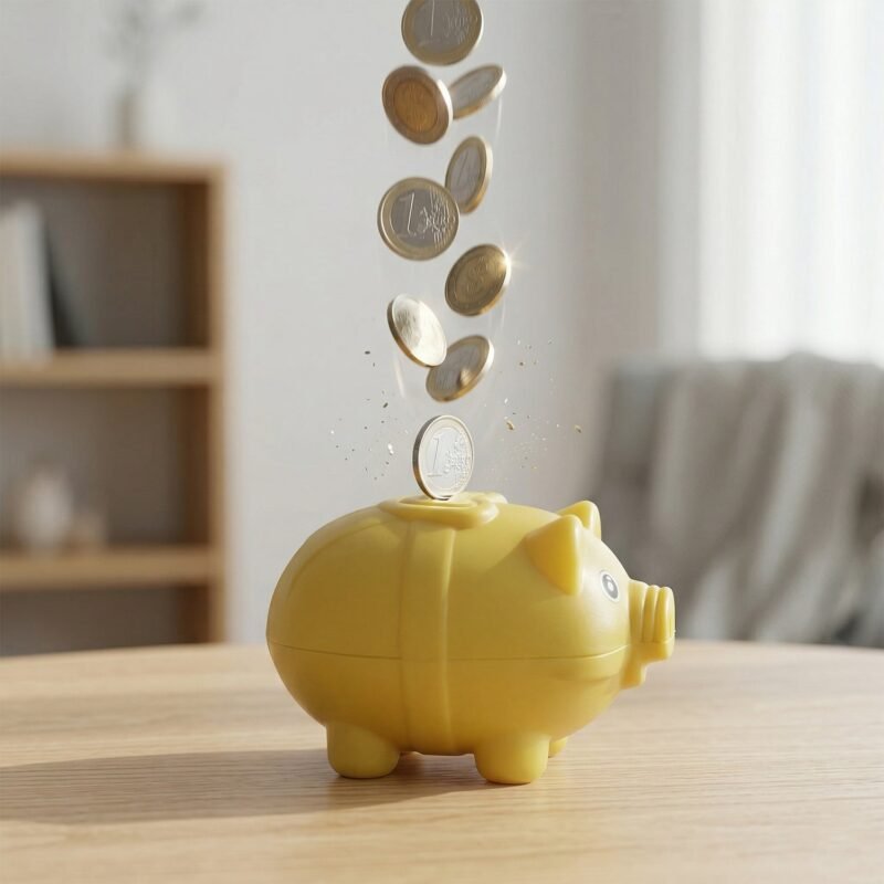 Piggy Bank – Cute Kids’ Coin Savings Box for Learning