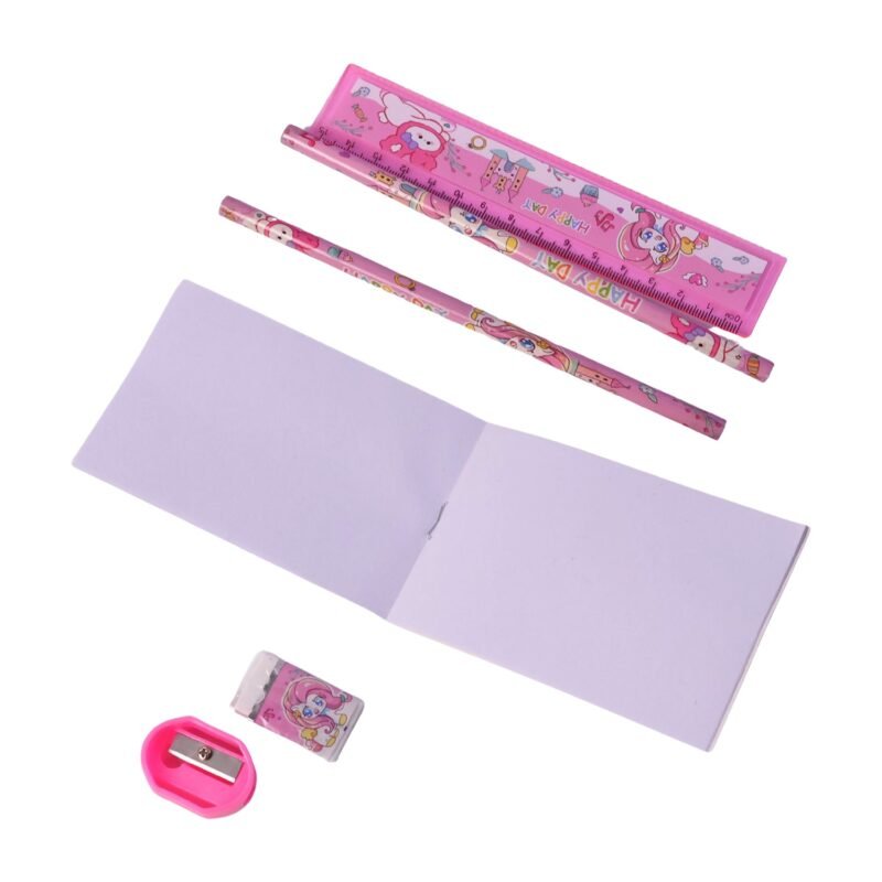 Cartoon Stationery Gift Set � Complete Kids School Supplies with Unicorn Design
