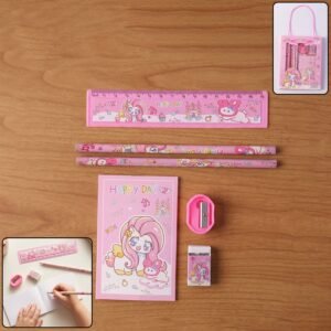 Cartoon Stationery Gift Set � Complete Kids School Supplies with Unicorn Design