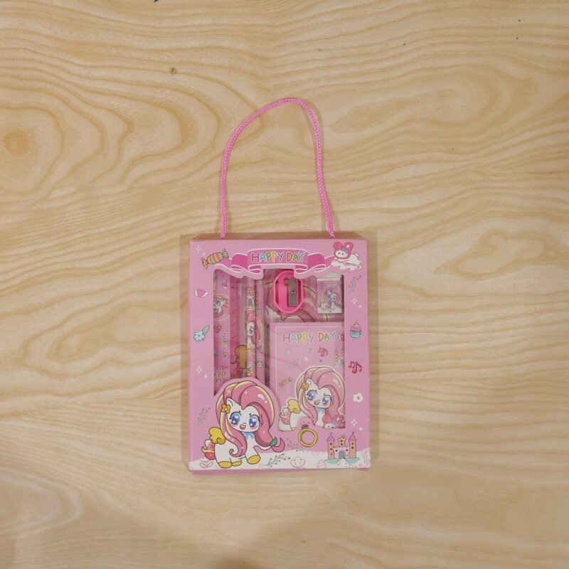 Cartoon Stationery Gift Set � Complete Kids School Supplies with Unicorn Design