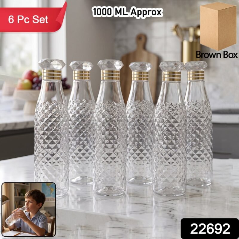 Water Bottle Set � Stylish 1000ml Capacity for Daily Use