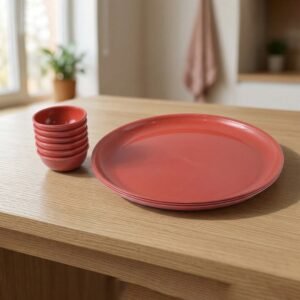 plateandbowl-02.jpg Multipurpose Serving Plate and Bowl Set – Durable & Stylish for Daily Use