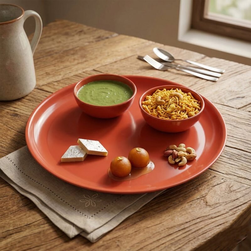 plateandbowl-03.jpg Multipurpose Serving Plate and Bowl Set – Durable & Stylish for Daily Use