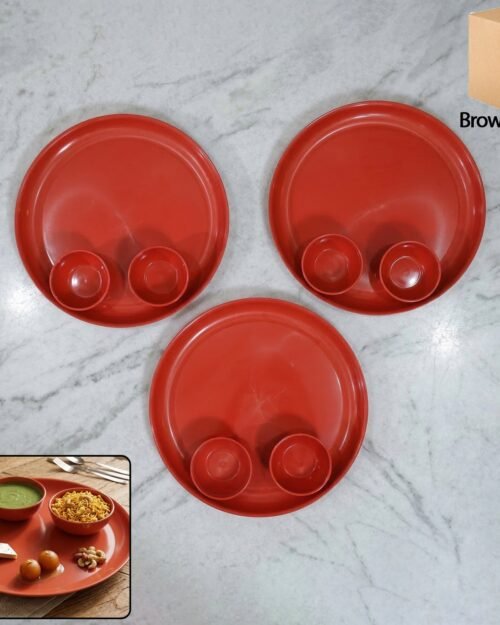 Multipurpose Serving Plate and Bowl Set – Durable & Stylish for Daily Use