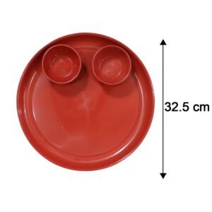 plateandbowl-size.jpg Multipurpose Serving Plate and Bowl Set – Durable & Stylish for Daily Use