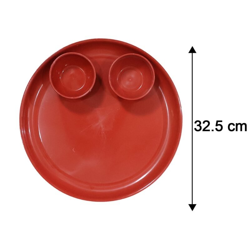 plateandbowl-size.jpg Multipurpose Serving Plate and Bowl Set – Durable & Stylish for Daily Use