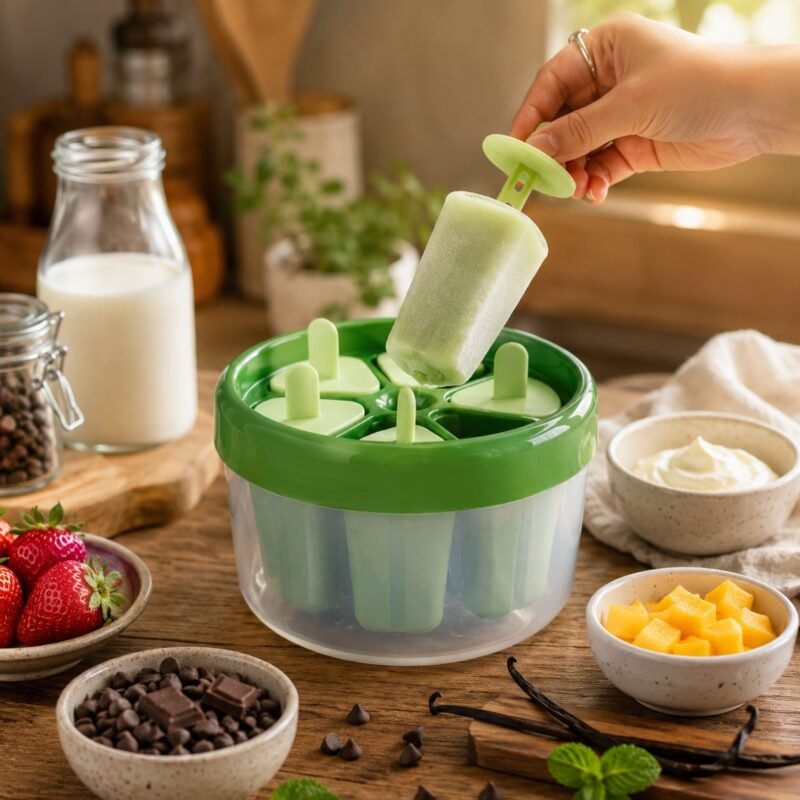 Plastic Ice Candy Popsicle Maker � 8 Molds for Homemade Treats