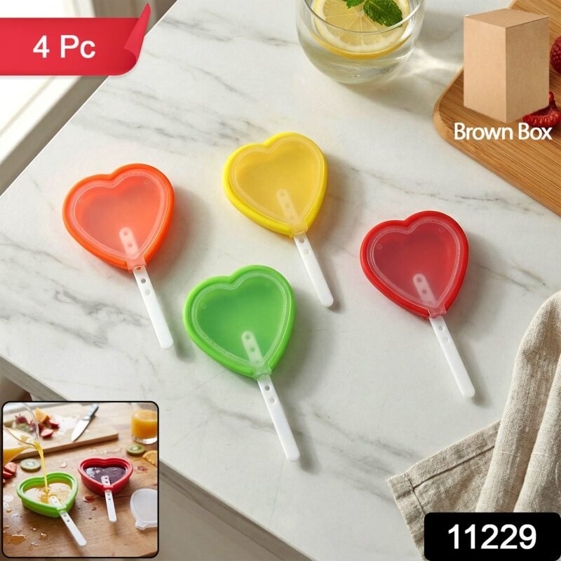 Heart Shape Silicone Popsicle Mold – Reusable & Fun Frozen Treats