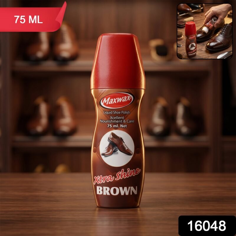 Brown Liquid Shoe Polish � Easy Application & Instant Shine