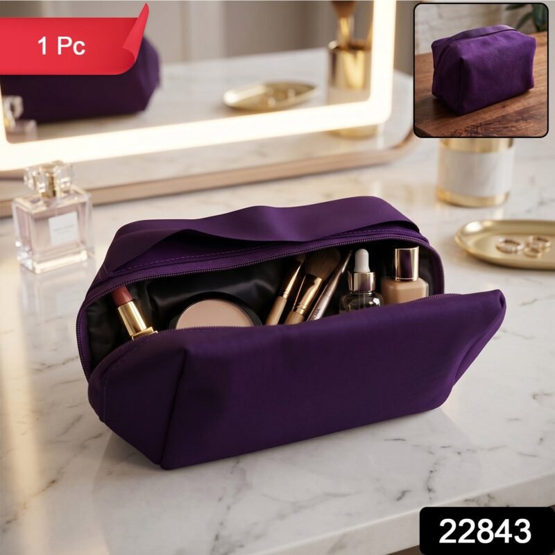 Travel Makeup Organizer Bag � Waterproof & Compact for On-the-Go