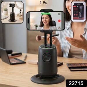 sku_6884d54d-29dd-46ec-a594-3c1966f1b97b.jpg AI Face Tracking Mobile Holder � Hands-Free 360� Video Streaming