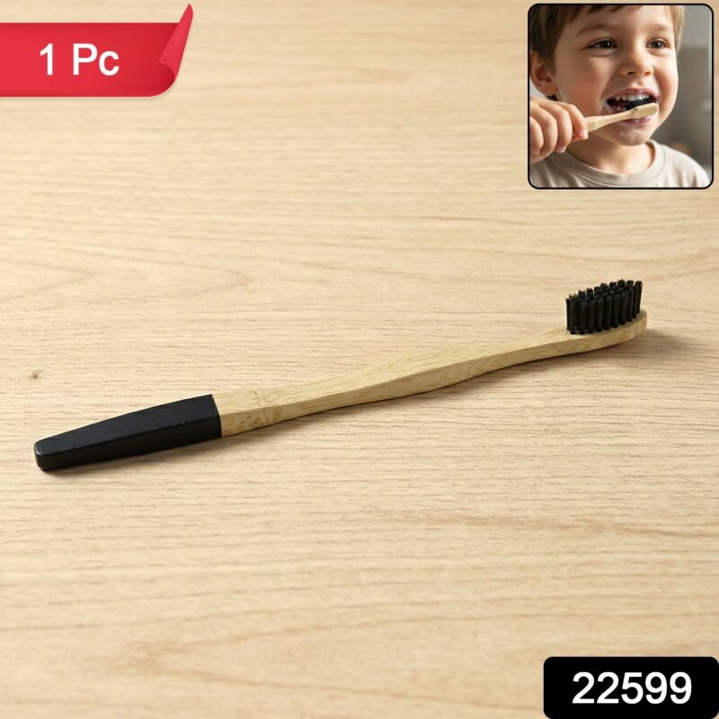 Bamboo Toothbrush – Eco-Friendly & Soft Charcoal Bristles