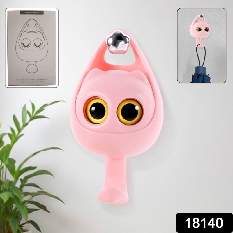 sku_98bf5864-a366-4db7-9219-72585d318e48.jpg Adhesive Coat Hook – Cute Wink Cat Design, No Drill | Indo Glow