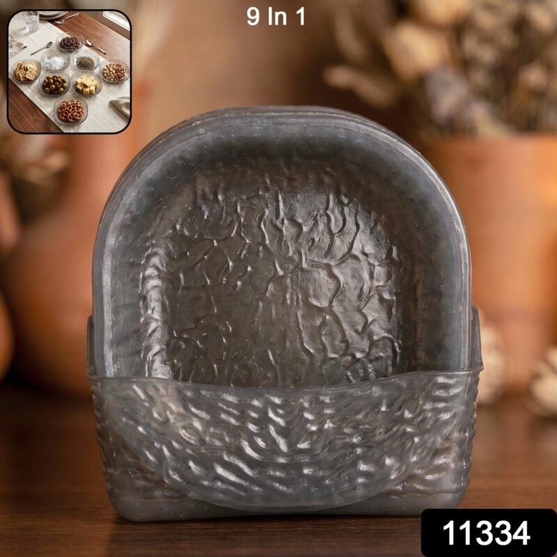 9 in 1 Snack Serving Plates � Multipurpose Organizer for Parties