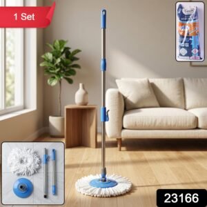 sku_b3a3e030-64d2-4fff-9236-bac19eb92f56.jpg 360� Rotate Spin Mop � Effortless Floor Cleaning with Stainless Steel Handle