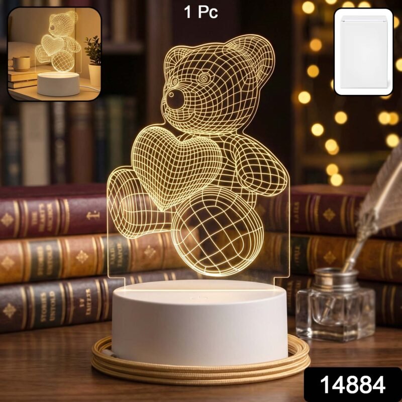 sku_b75c7c5a-60a3-4078-9a30-f5b1b8e1bf26.jpg 3D Teddy Bear Night Lamp – Captivating Heart Illusion for Kids and Home