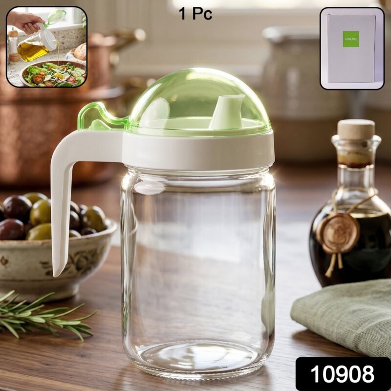 Glass Oil Bottle � 580ml Leak-Proof & Easy Pour Design