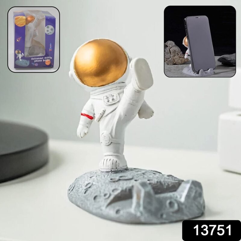 sku_c5b23dd3-6f9f-4f8c-a0be-a7b63e85ae49.jpg Astronaut Phone Holder � 3D Spaceman Design, Resin | PHOBIA