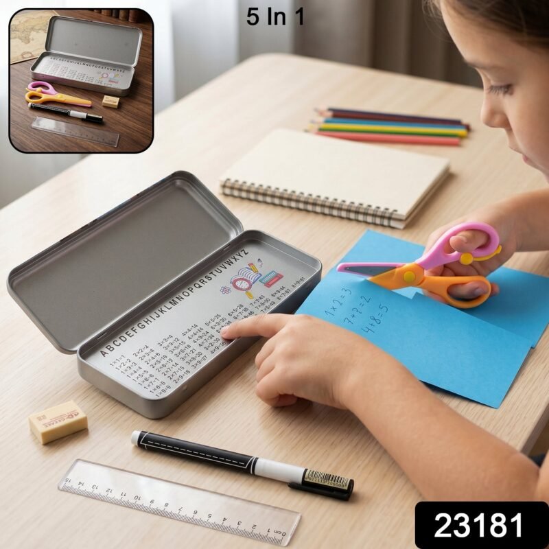 sku_cdca7fca-4035-40cc-b0a2-79237cd7998a.jpg Kids Metal Pencil Box Set � Complete Stationery Organisation