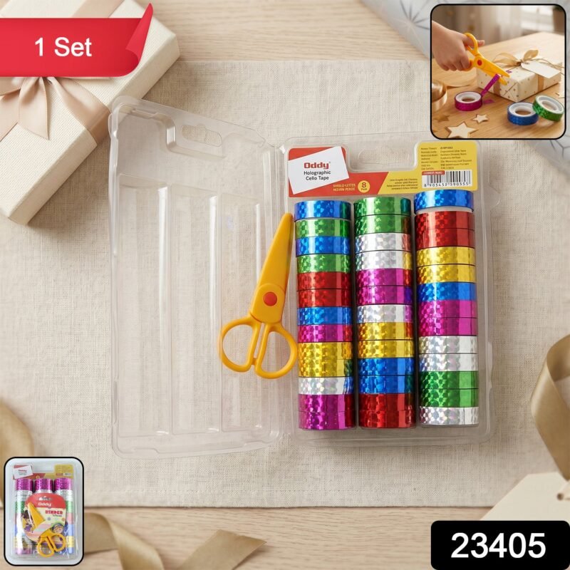 Holographic Decorative Tape Set � Vibrant 39-Roll Creative Kit