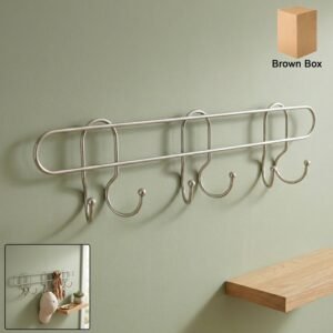 stainlesssteelLaddleHook.jpg Wall Mounted Metal Hook Rack – Sleek & Heavy Duty Organizer