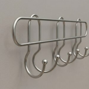 stainlesssteelLaddleHook03.jpg Wall Mounted Metal Hook Rack – Sleek & Heavy Duty Organizer