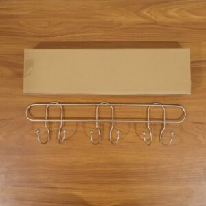 stainlesssteelLaddleHook08.jpg Wall Mounted Metal Hook Rack – Sleek & Heavy Duty Organizer
