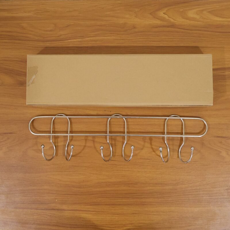 stainlesssteelLaddleHook08.jpg Wall Mounted Metal Hook Rack – Sleek & Heavy Duty Organizer