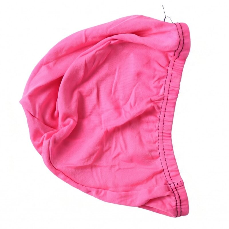 swimming-cap_2_-7.jpg Small Premium Stretchable Pink Swimming Cap � Comfortable Fit for Short Hair