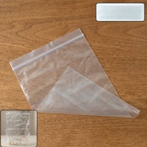 transparentZipLockPouches-WOSKU-01.jpg Plastic Zip Lock Bag – Reusable 33x23 cm for Secure Storage