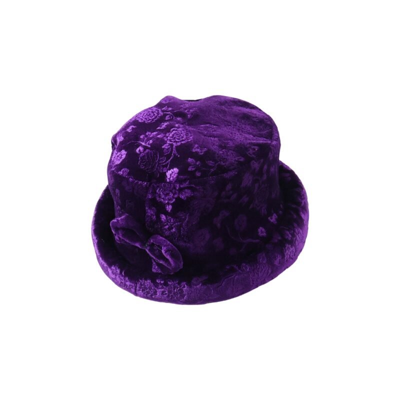 winterhat-04.jpg Velvet Floral Bucket Hat – Elegant Winter Accessory for Women