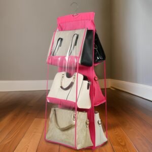 01_d1ba2321-161b-4734-85bb-450eb54cd6d6.jpg Hanging Purse Organizer – 6 Pockets Wardrobe Storage | Organivo