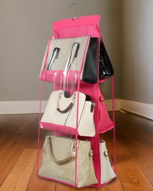 01_d1ba2321-161b-4734-85bb-450eb54cd6d6.jpg Hanging Purse Organizer – 6 Pockets Wardrobe Storage | Organivo