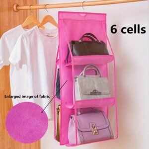 02_7b435494-1dcc-414a-b158-567637e622b4.jpg Hanging Purse Organizer – 6 Pockets Wardrobe Storage | Organivo