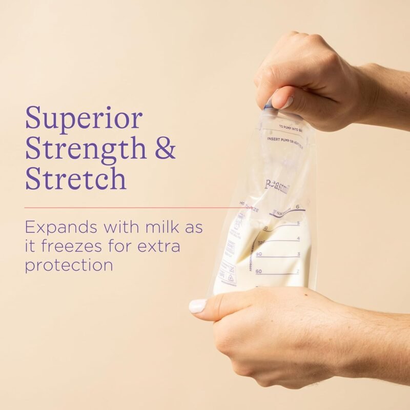 Breastmilk Storage Bags � Double Zipper Seal 60 Pcs | FERVENT