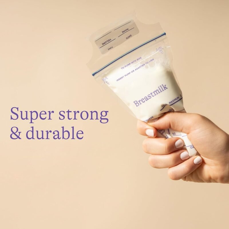 Breastmilk Storage Bags � Double Zipper Seal 60 Pcs | FERVENT