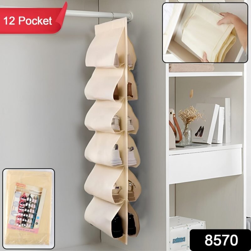 2578570-400Pc-DD_8570-Av-Sv.jpg 12-Pocket Hanging Shoe Organizer – Space-Saving Durable Storage
