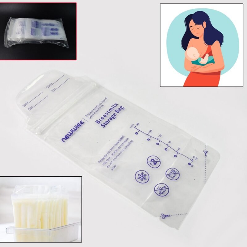 Breastmilk Storage Bags � Double Zipper Seal 60 Pcs | FERVENT