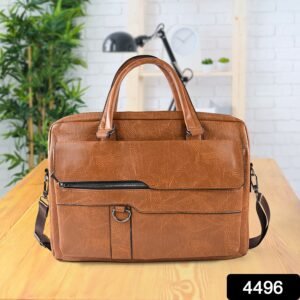 488.jpg Faux Leather Laptop Messenger Bag – Durable & Stylish Briefcase