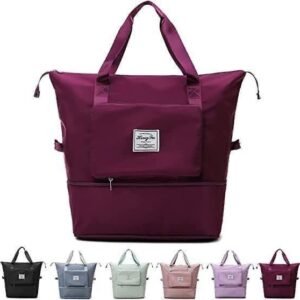 48b4b078-3cdd-4e86-8895-5c144223cc94.jpg Foldable Travel Bag – Expandable, Waterproof Weekender | FERVENT