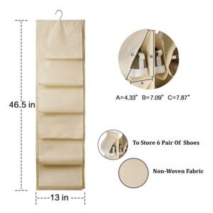 Hanging-shoe-organizer-03.jpg 12-Pocket Hanging Shoe Organizer – Space-Saving Durable Storage
